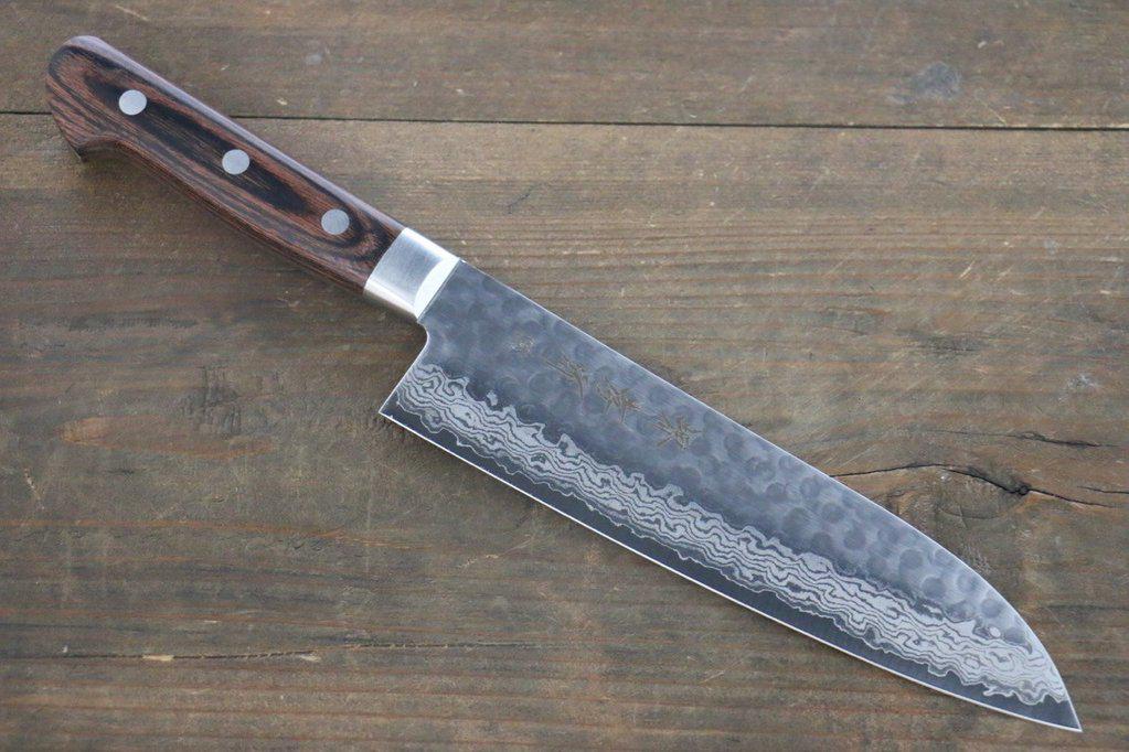 Sakai Takayuki VG10 17 слоя Damascus Шеф нож Santoku 180mm - фото 1 - id-p50165329