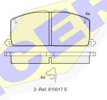 Тормозные колодки ICER 180462(REMSA 167.04)