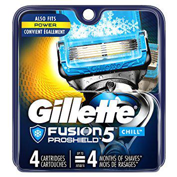 Gillette Fusion 5 PROSHIELD chill (4 кассеты) США