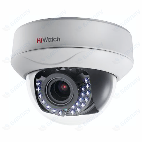 HiWatch DS-T227 2Мп внутренняя купольная HD-TVI камера с ИК-подсветкой до 30м, фото 2