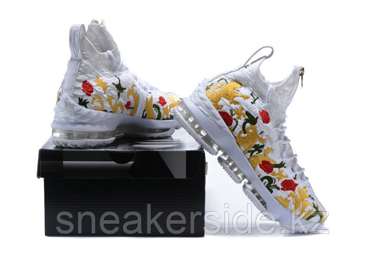 Баскетбольные кроссовки Nikе LeBron XV (15) "Floral" Zipper (40-46) - фото 6 - id-p50166666