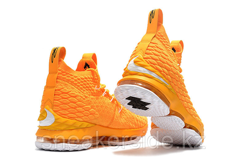 Баскетбольные кроссовки Nikе LeBron XV (15) "Yellow/White" (40-46) - фото 6 - id-p50167983