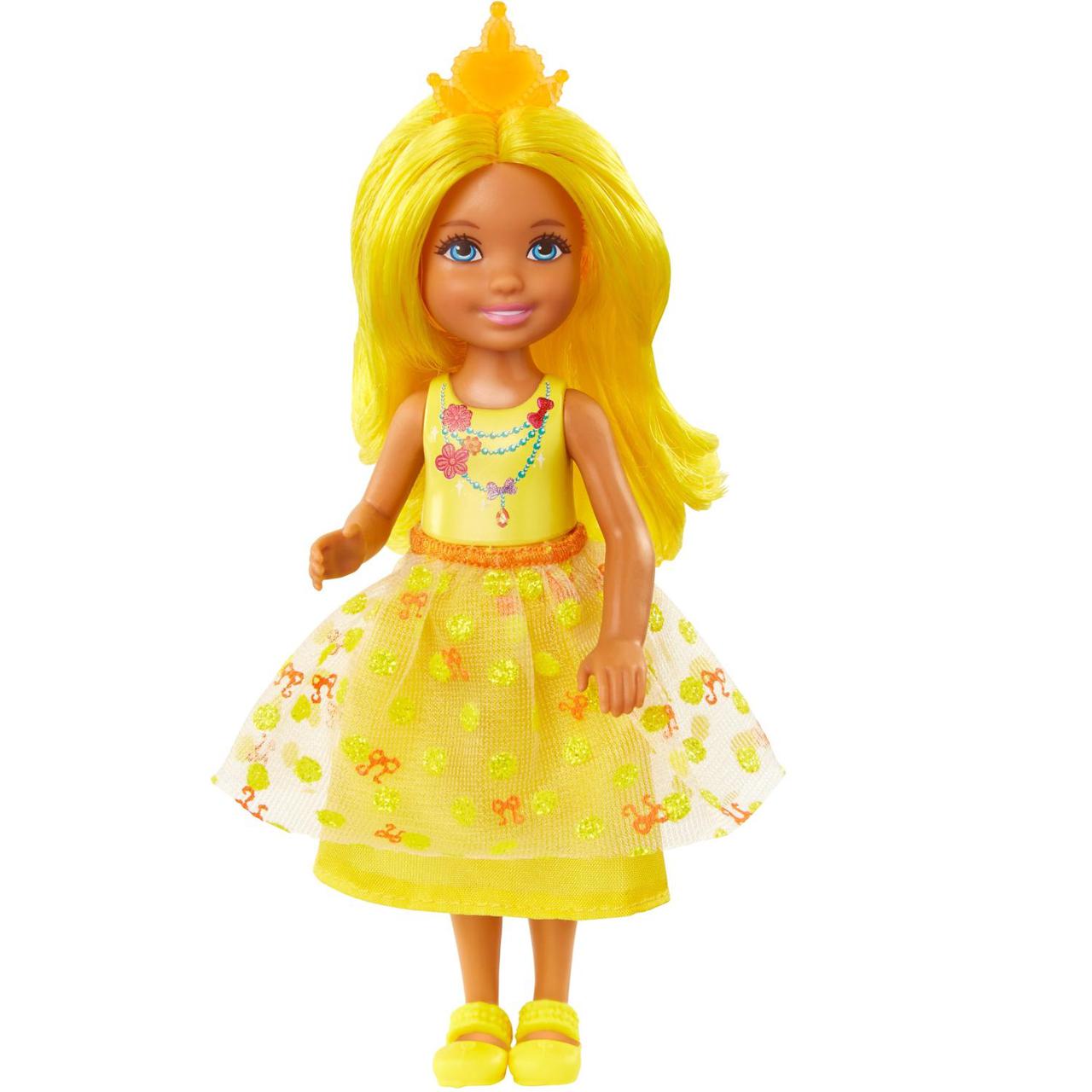 Barbie "Дримтопиа" Кукла Барби Малышка, Жёлтая