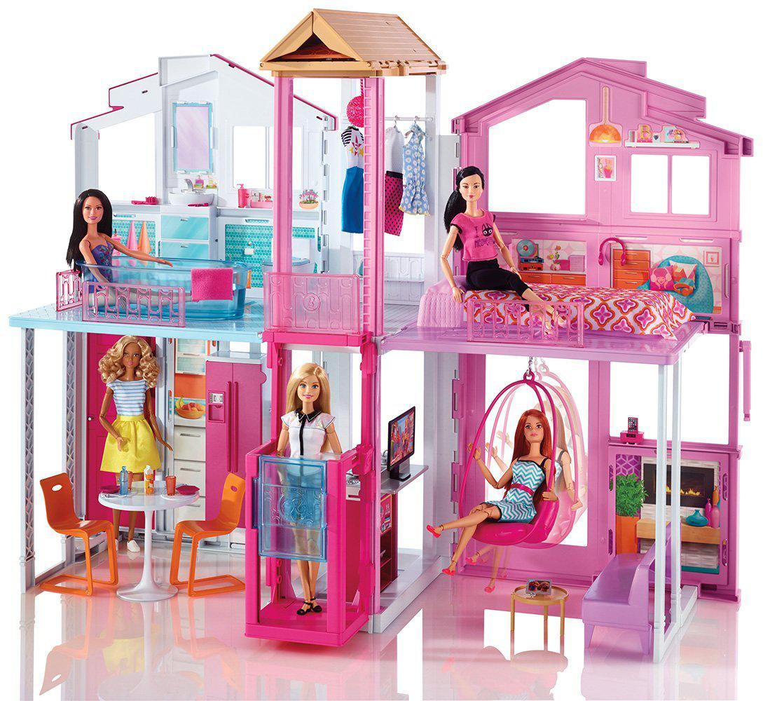 Barbie Кукольный домик Барби "Городской дом Малибу"