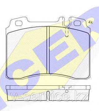 Тормозные колодки ICER 180861(REMSA 379.02)