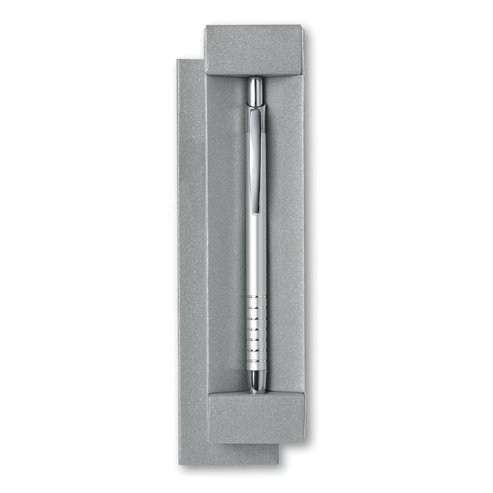 Алюминиевая шариковая ручка THEBOX серебро