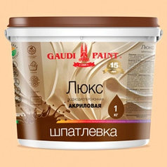 Водно- дисперсионная Шпатлевка "ЛЮКС" акриловая 1 кг,