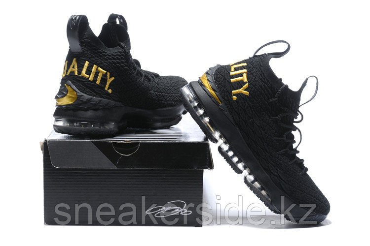 Баскетбольные кроссовки Nikе LeBron XV (15) "EQUALITY" Black (40-46) - фото 6 - id-p50205346