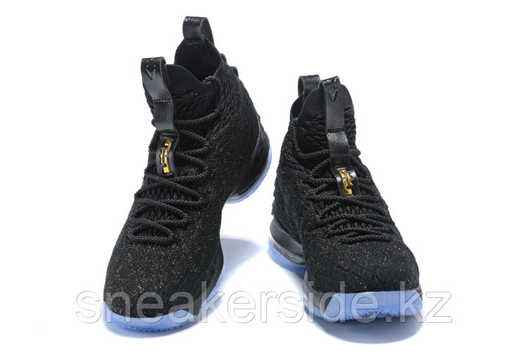 Баскетбольные кроссовки Nikе LeBron XV (15) "Black/Gold/Ice" (40-46) - фото 6 - id-p50205394