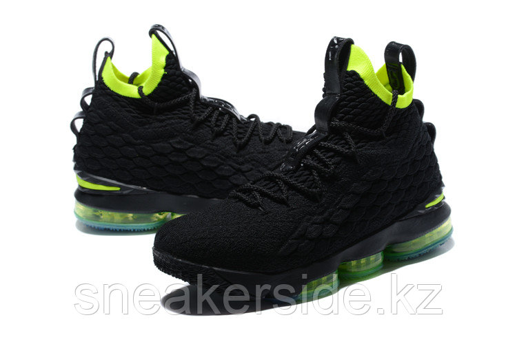 Баскетбольные кроссовки Nikе LeBron XV (15) "Black/Volt" (40-46) - фото 6 - id-p50205399