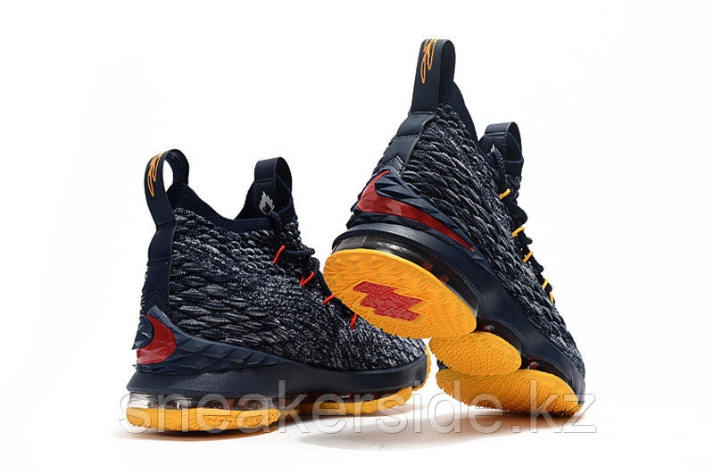 Баскетбольные кроссовки Nikе LeBron XV (15) "Black/Yellow/Red" (40-46) - фото 4 - id-p50205468