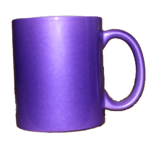 Кружка керамическая перламутр (Пурпурный)