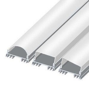 Профиля для светодиодных лент,  светодиодные профиля ЛСС Профиля алюминиевые, анодированные, цвет - серебро