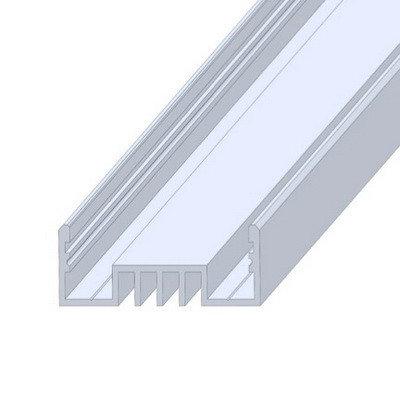 Профиля для светодиодных лент, светодиодные профиля ЛСО Профиля алюминиевые, анодированные, цвет - серебро - фото 2 - id-p50212648