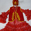 Казахское национальное платье для девочек 