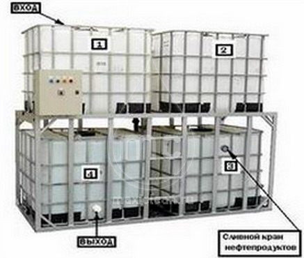 (100-044) Напольный грязеотстойник для автомойки 4000 литров