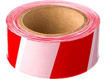 PRAXA лента сигн-я красно-белая 80 мм х 100 м