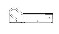 DKC Крюк изолированный для коробки потолочной, 95мм