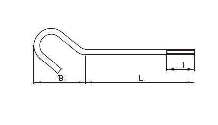 DKC Крюк изолированный для коробки потолочной, 65мм