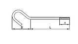 DKC Крюк изолированный для коробки потолочной, 155мм, фото 2