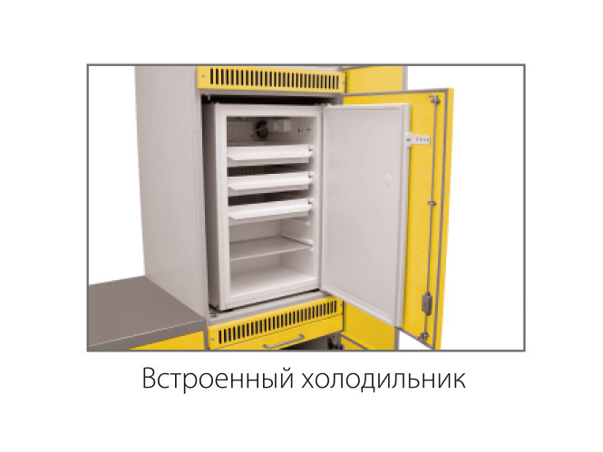 Шкаф медицинский для хранения медикаментов (для установки встроенного холодильника и сейфа) - фото 3 - id-p50239193
