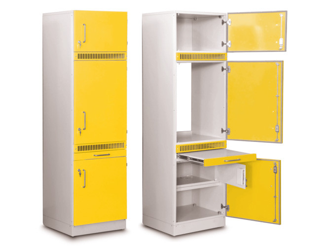 Шкаф медицинский для хранения медикаментов (для установки встроенного холодильника и сейфа) - фото 1 - id-p50239193