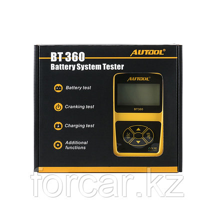 Тестер аккумуляторных батарей Autool BT-360 CCA100-2000, 30-220Ah, фото 2