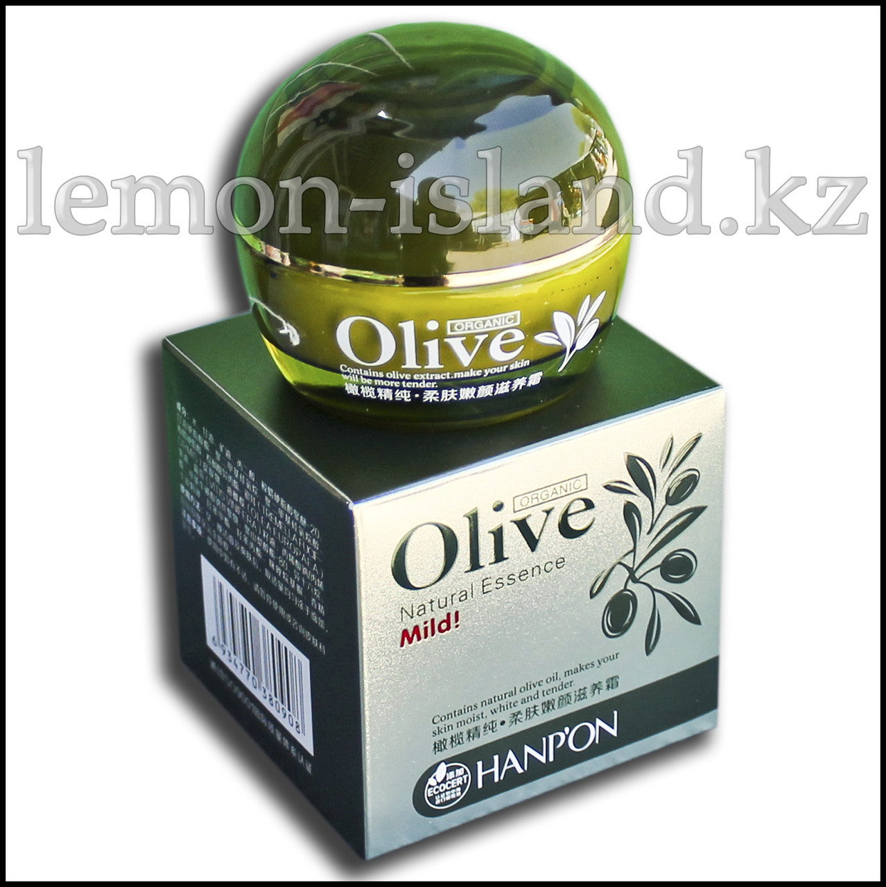 Крем для лица "Олива" питательный с экстрактом оливы и виноградной косточки.