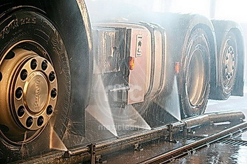 Автоматическая мойка колес и днища грузового автотранспорта. АМКД-2