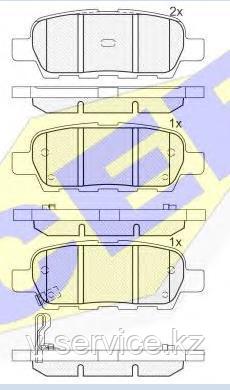 Тормозные колодки ICER 181509(REMSA 876.01)