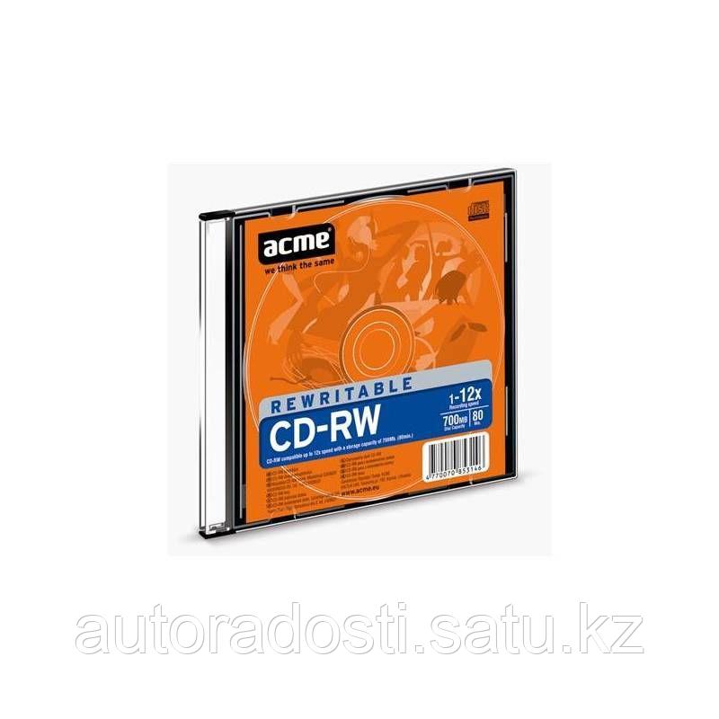 Диск CD-RW Acme 80MIN/700MB/12X слим - фото 1 - id-p50242697