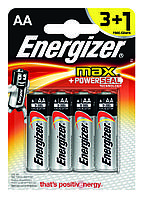 Элемент питания LR6 AA Energizer MAX Alkaline 3+1 штуки в блистере АКЦИЯ