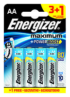 Элемент питания LR6 AA Energizer MAXIMUM Alkaline 3+1 штуки в блистере АКЦИЯ