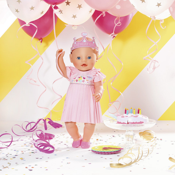 Baby born Бэби Борн Кукла Интерактивная Нарядная с тортом, 43 см Zapf Creation