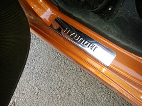 Накладки внутренних порогов HYUNDAI Solaris (к-т 4 шт.), фото 3