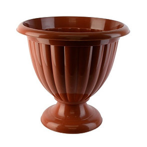 Вазон "Жасмин" 18 л пластиковый коричневый, Альтернатива М1558, фото 2