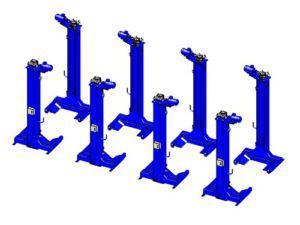 Подкатные колонны для грузовых автомобилей