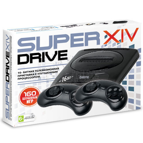 Игровая приставка Sega Super Drive XIV (160-in-1) Black