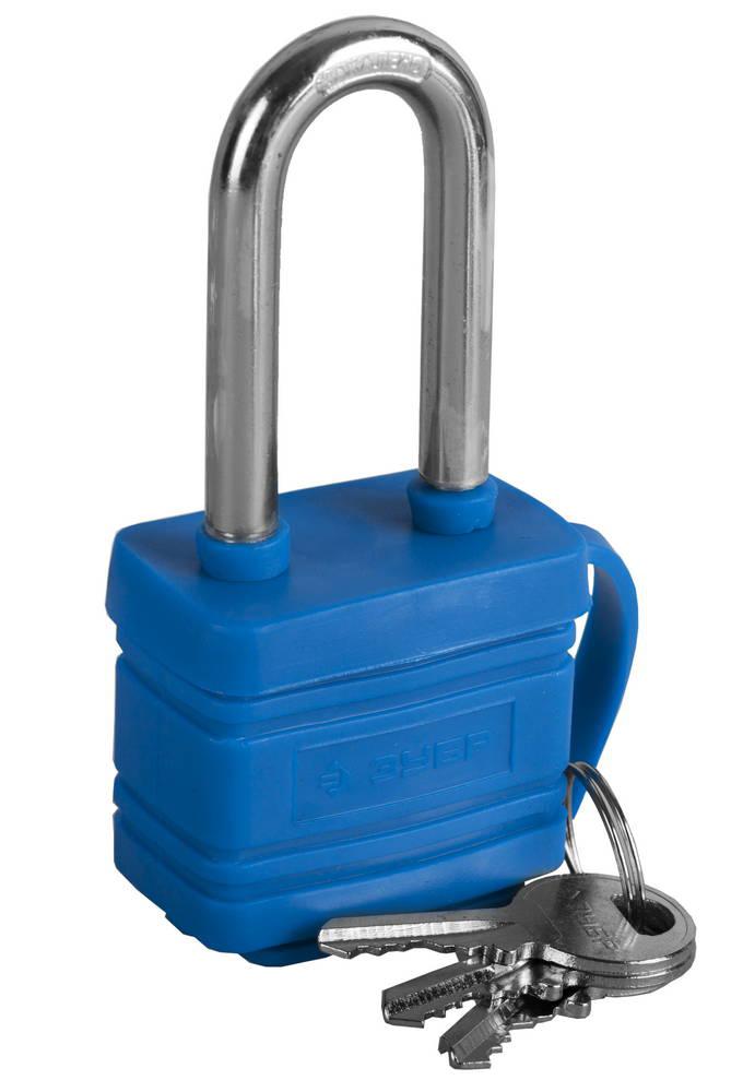 Замок навесной всепогодный удлиненная дужка 40мм ЗУБР ЭКСПЕРТ 37212-40, фото 1