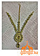Тика - индийское украшение на голову, Золотистая со стразами, фото 2