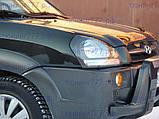 Защита фар Hyundai Tucson 2004-2010 EGR карбон, фото 2