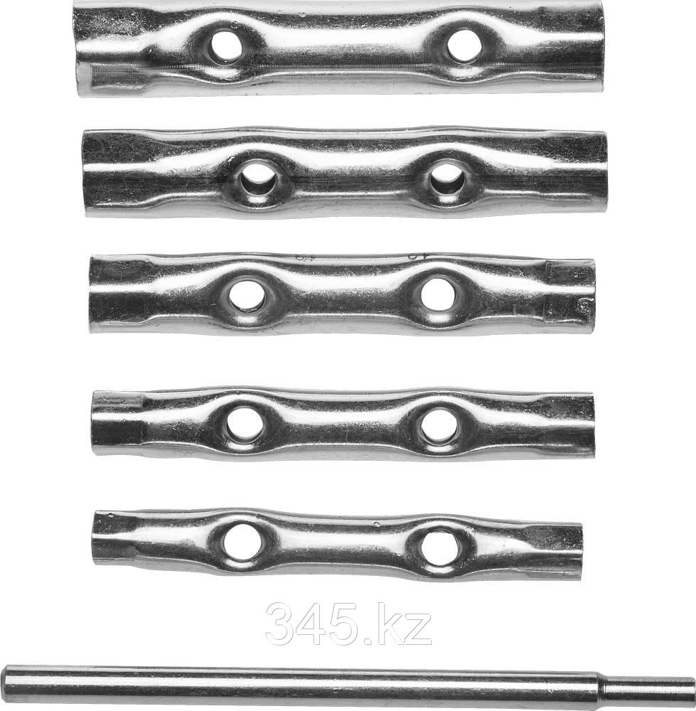 Набор DEXX: Ключи трубчатые, 8-17мм, 6 предметов - фото 1 - id-p32946804