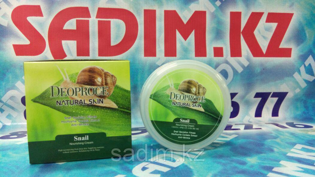 Deoproce Natural Skin Snail Nourishing Cream (Питательный крем на основе улитки для лица)