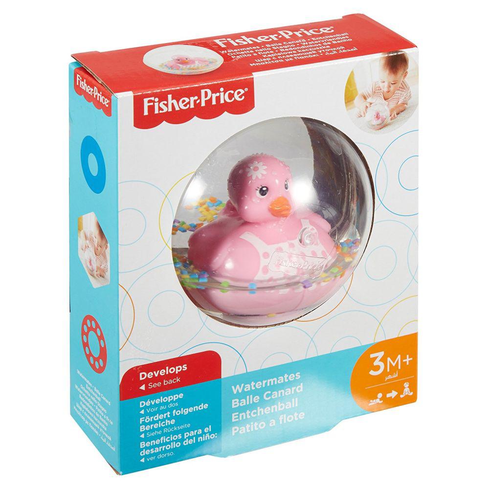 Fisher-Price "Плавающие друзья" Шар с плавающей уточкой для ванны, DRD82