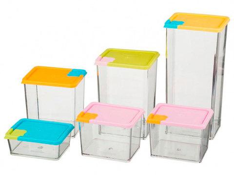 Набор контейнеров для сыпучих продуктов [6 штук] - фото 2 - id-p50267772
