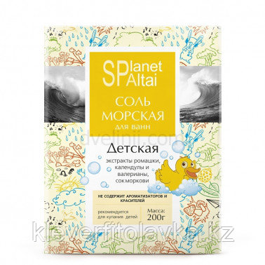 Planet SPA Altai соль морская «Детская» для ванн
