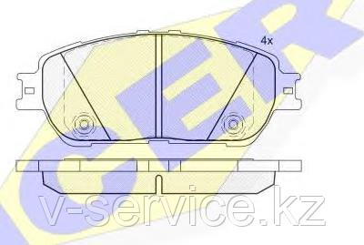 Тормозные колодки ICER 181690(REMSA 898.00)
