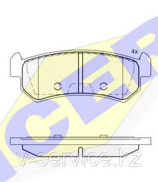 Тормозные колодки ICER 181727(REMSA 1048.00)