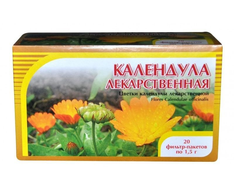 Календула лекарственная,цветки, 20 ф/п*1,5 г, 30 г, Хорст