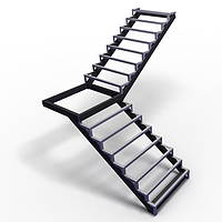 Каркс металической лестницы